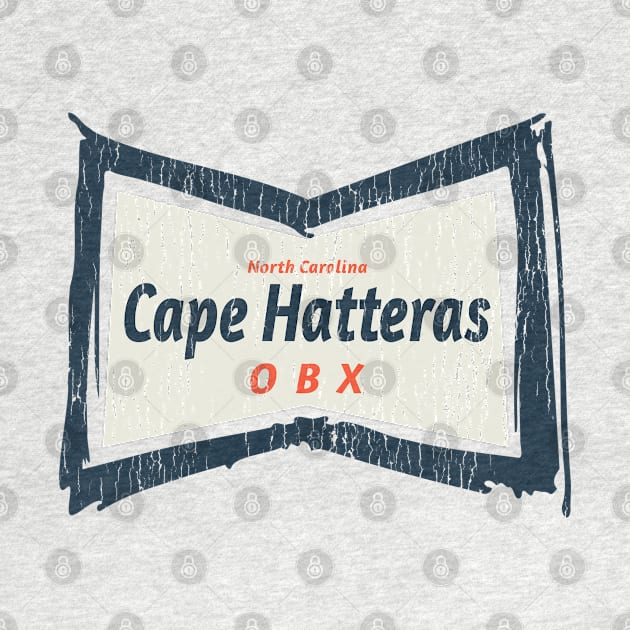 Cape Hatteras, NC Summertime Vacationing Bowtie Sign by Contentarama